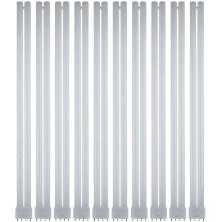 Sunlite FT40DL/830 Compact Fluorescent 40W 3150 Lumens 3000K 4-Pin 2G11 Base Twin Tube Light Bulbs, 10PK 40519-NS